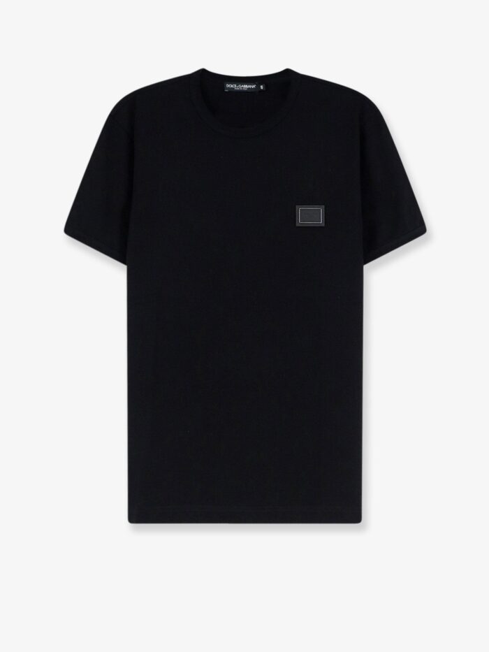 Dolce & Gabbana Cotton T-shirt With Iconic Detail