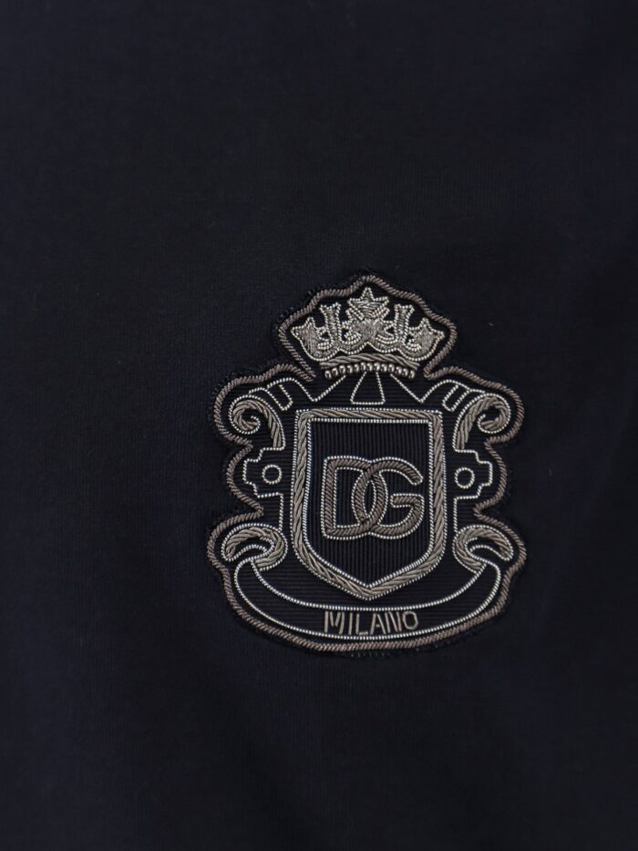 Dolce & Gabbana Cotton T-shirt With Logo Patch On The Front