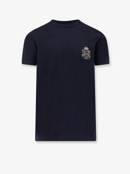 Dolce & Gabbana Cotton T-shirt With Logo Patch On The Front