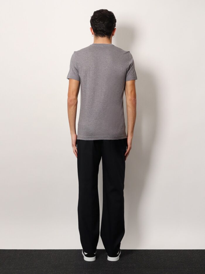 Dolce & Gabbana Cotton T-shirt With Metal Logo Detail
