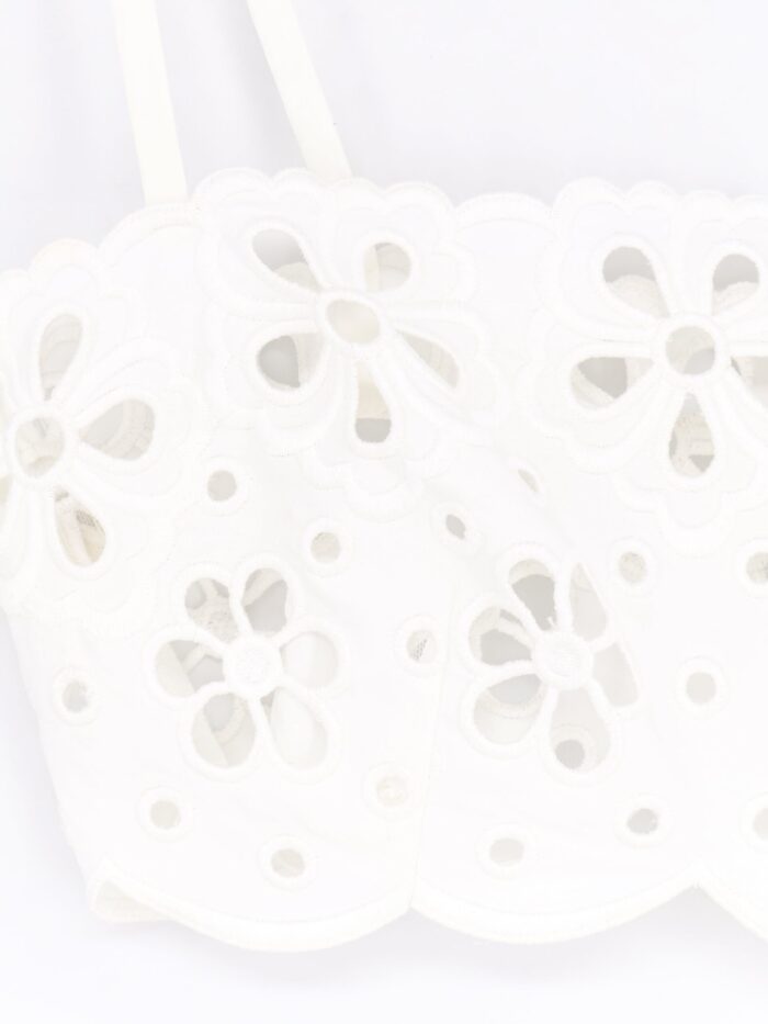 Dolce & Gabbana Cotton Top With Cut-out Embroidery