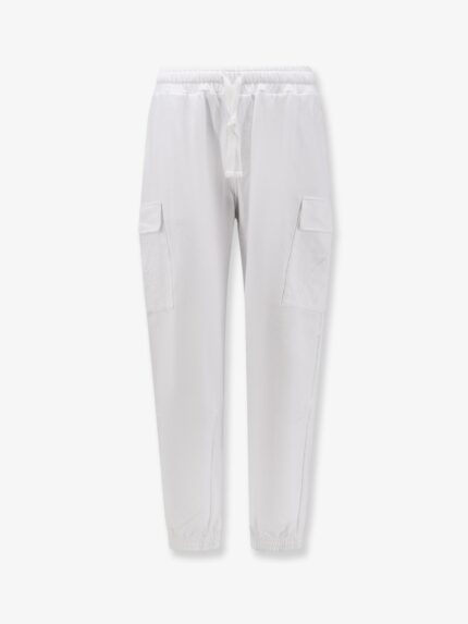 Dolce & Gabbana Cotton Trousers With Embroidered Logo On The Back