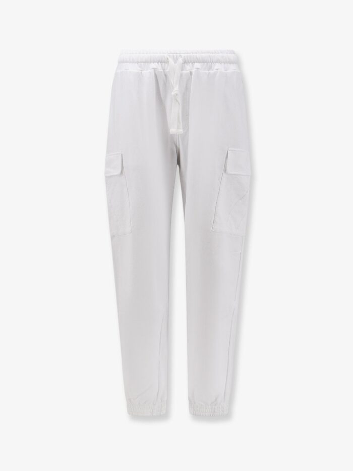 Dolce & Gabbana Cotton Trousers With Embroidered Logo On The Back