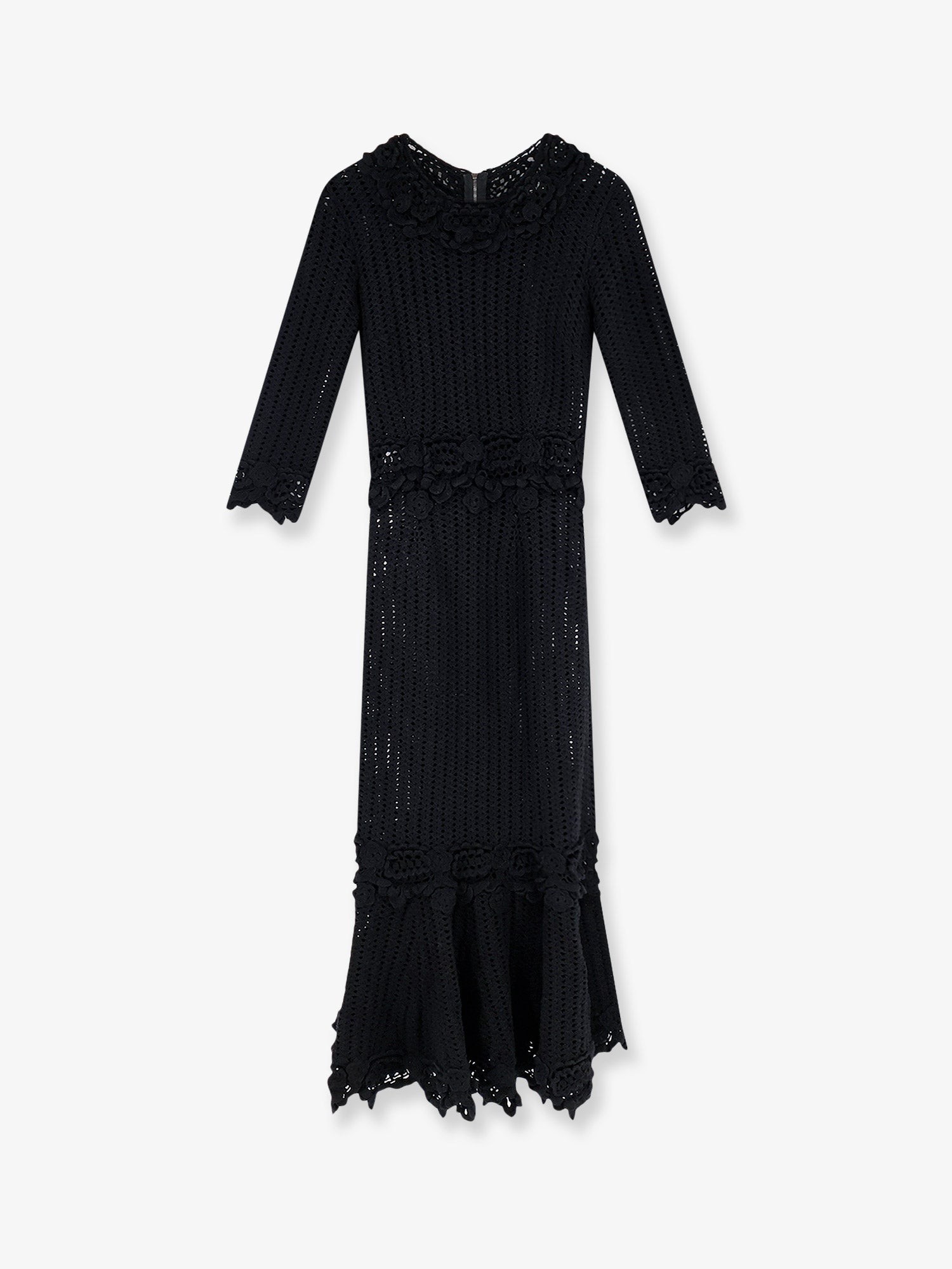 Dolce & Gabbana Crochet Fabric Long Dress