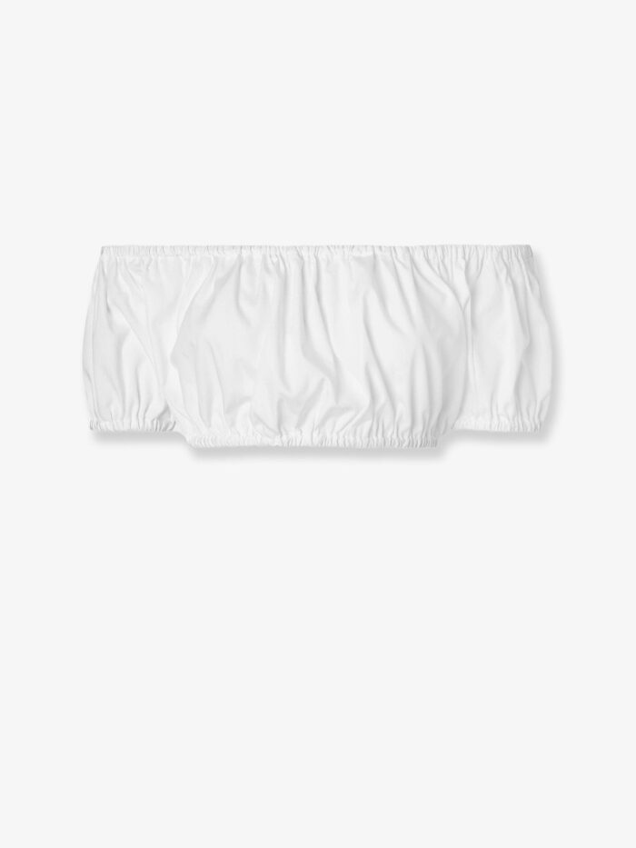 Dolce & Gabbana Cropped Cotton Poplin Top