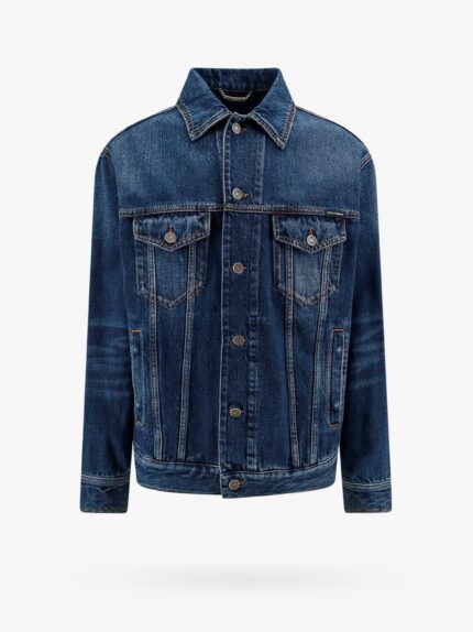 Dolce & Gabbana Denim Jacket With Logoed Label