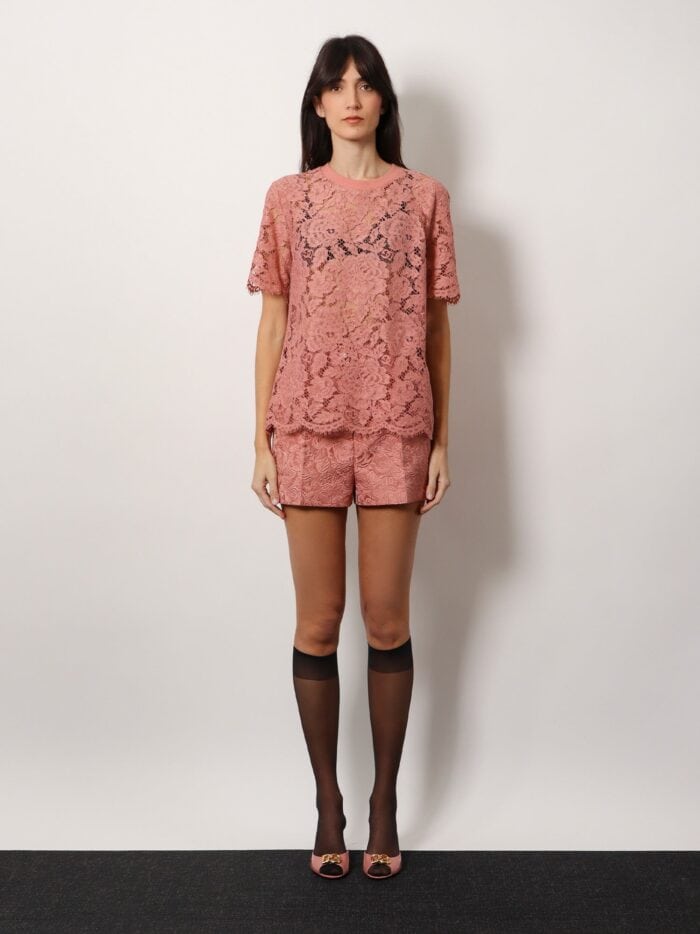 Dolce & Gabbana Dg Floral Lace Top