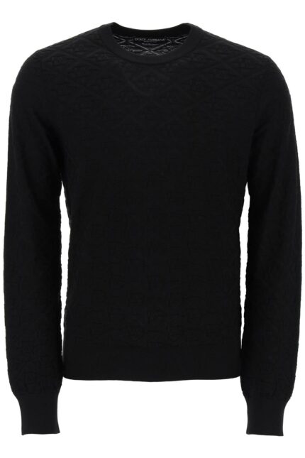 DOLCE & GABBANA Dg Jacquard Silk Sweater