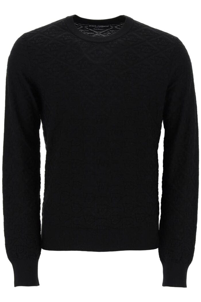 DOLCE & GABBANA Dg Jacquard Silk Sweater