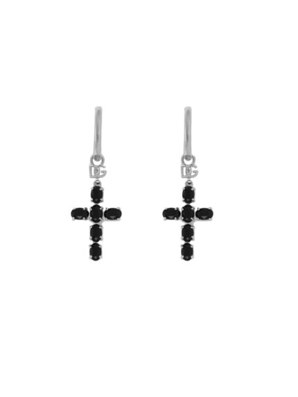 Dolce & Gabbana EARRINGS WITH CRYSTAL CROSSES