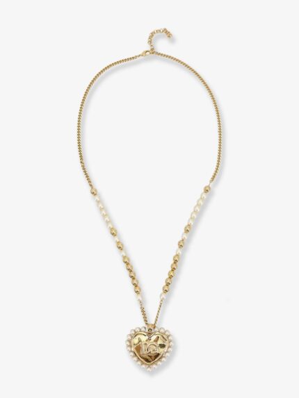 Dolce & Gabbana Everyday Brass Necklace With DG Logo