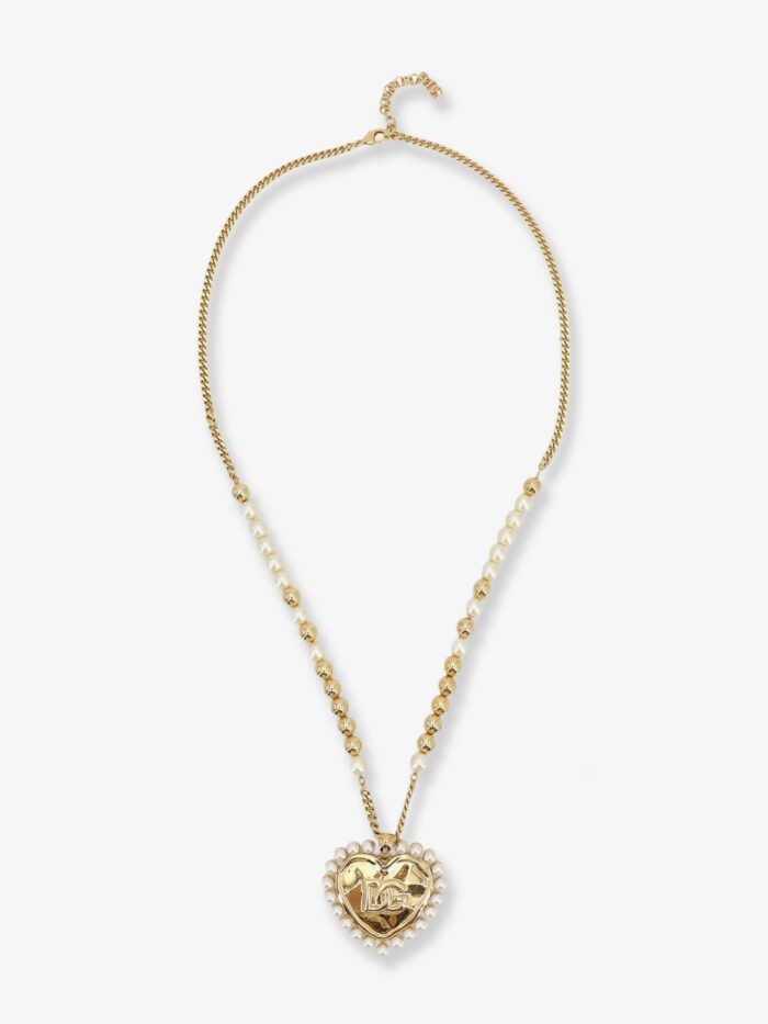 Dolce & Gabbana Everyday Brass Necklace With DG Logo