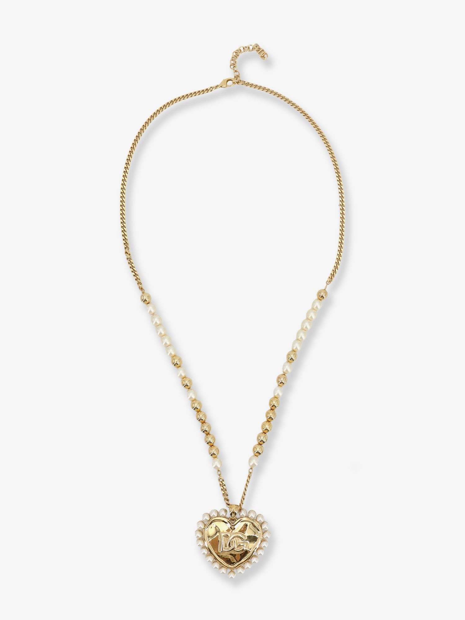 Dolce & Gabbana Everyday Brass Necklace With DG Logo