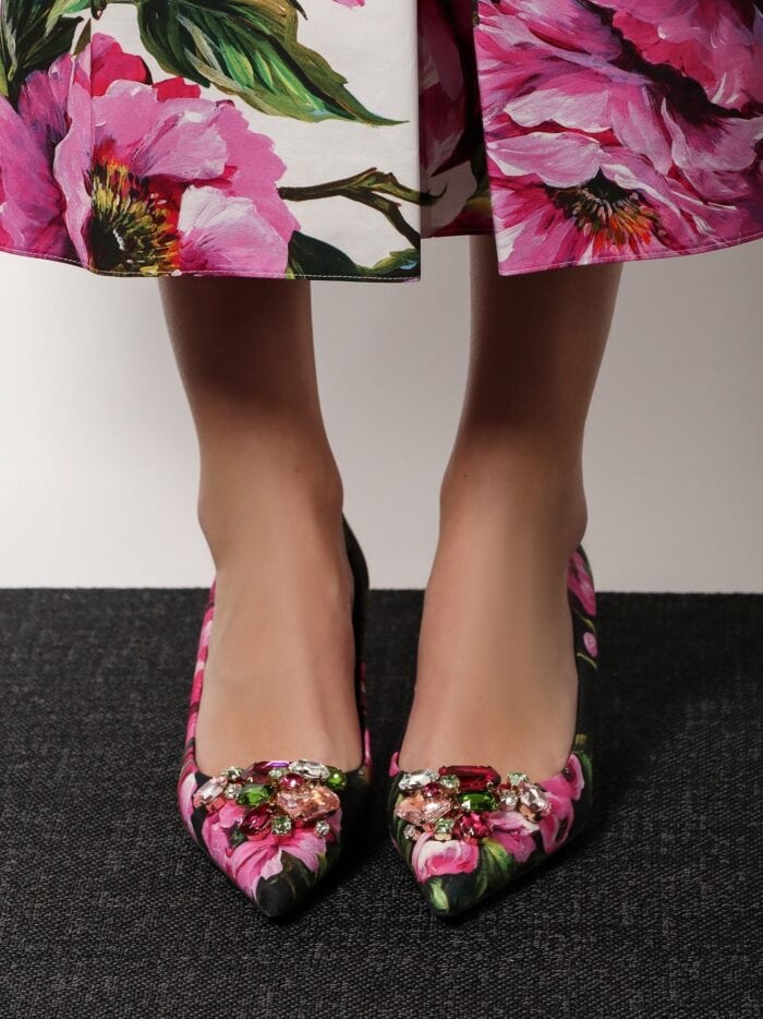Dolce & Gabbana Fabric Décolleté With Floral Print