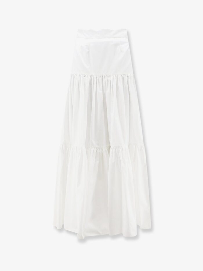 Dolce & Gabbana Flounced Poplin Long Skirt