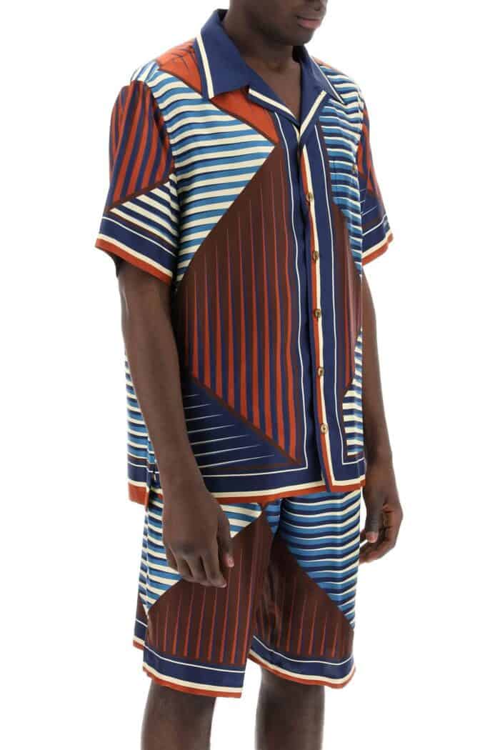 DOLCE & GABBANA "geometric Pattern Bowling Shirt With