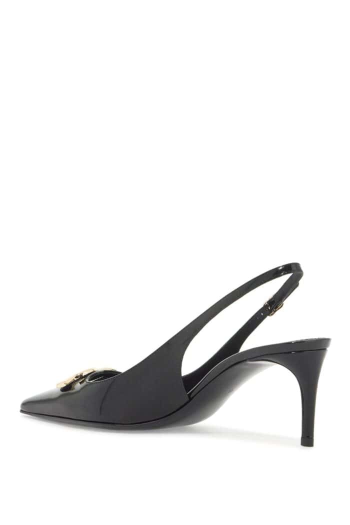 DOLCE & GABBANA Glossy Leather Slingback D