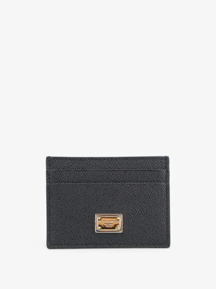 Dolce & Gabbana Hammered Leather Card Holder