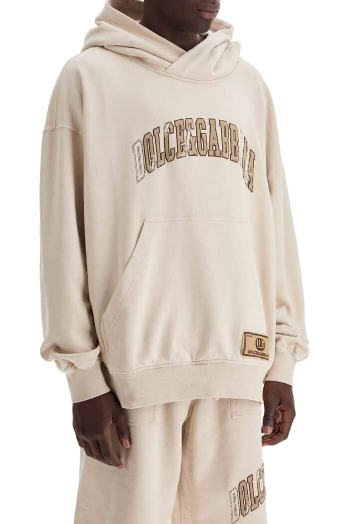 DOLCE & GABBANA Hooded Sweatshirt With Embroidered Logo