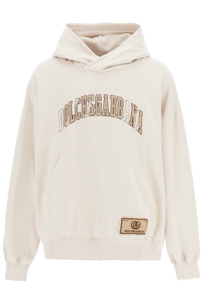 DOLCE & GABBANA Hooded Sweatshirt With Embroidered Logo