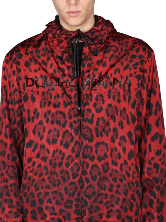 Dolce & Gabbana JACKET WITH ANIMAL PRINT