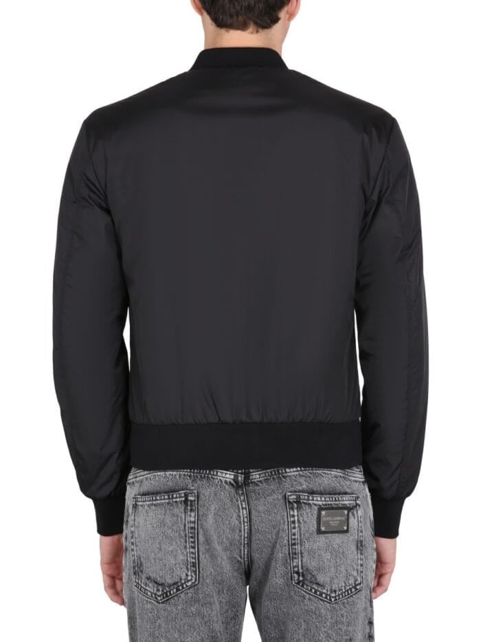 Dolce & Gabbana JACKET WITH LOGO PLAQUE