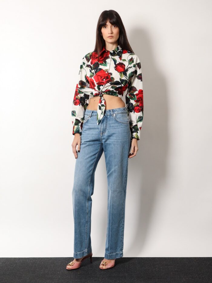 Dolce & Gabbana Jeans With Logo Iconic Metal Plate