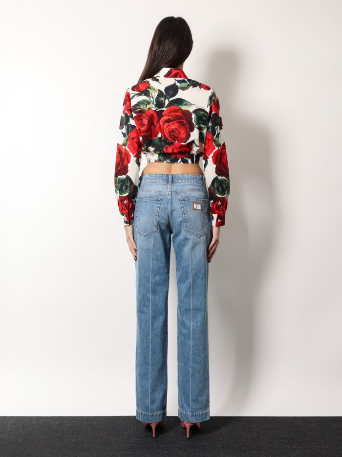 Dolce & Gabbana Jeans With Logo Iconic Metal Plate