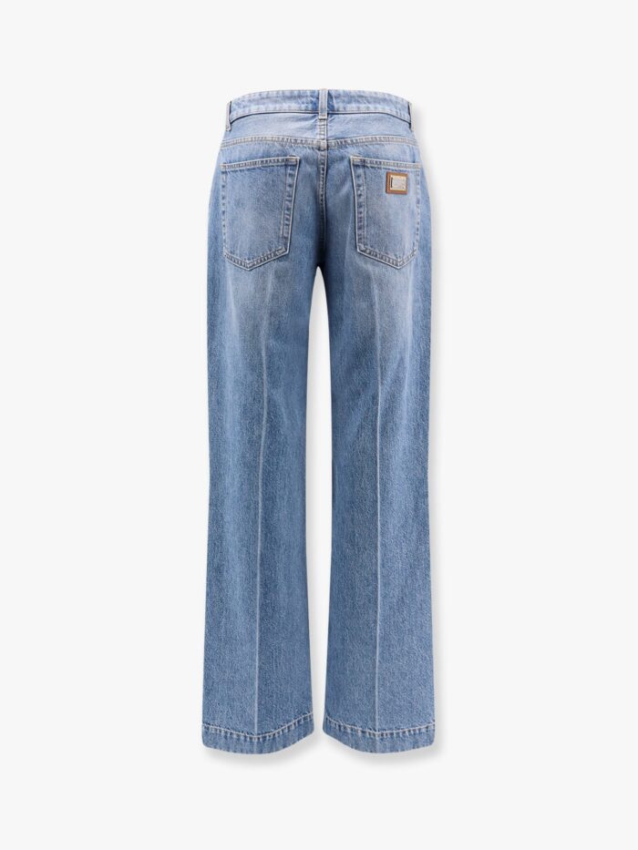 Dolce & Gabbana Jeans With Logo Iconic Metal Plate
