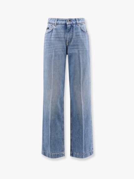 Dolce & Gabbana Jeans With Logo Iconic Metal Plate