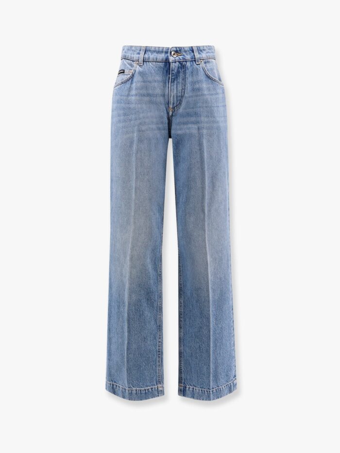 Dolce & Gabbana Jeans With Logo Iconic Metal Plate