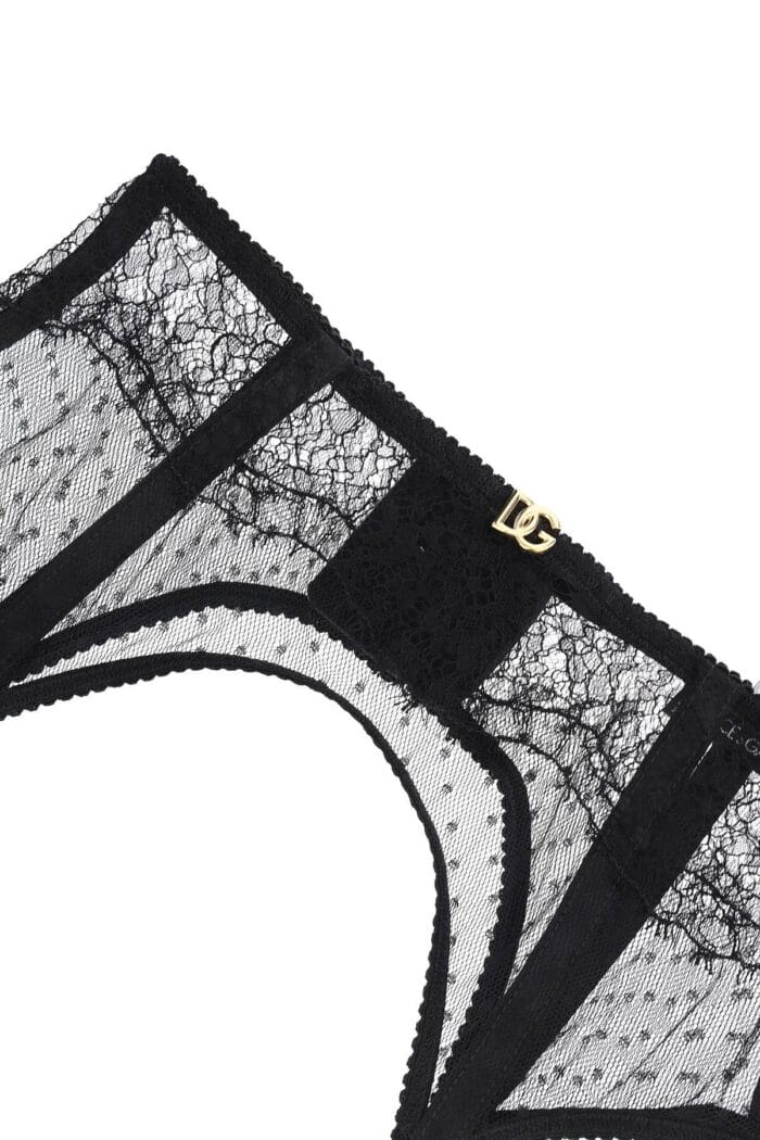 DOLCE & GABBANA Lace Garter Belt With Logo