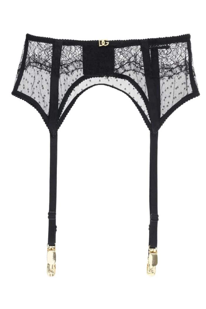 DOLCE & GABBANA Lace Garter Belt With Logo