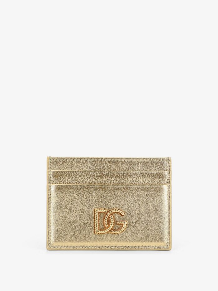 dolce & gabbana laminated leather card holder Dolce & Gabbana Laminated Leather Card Holder