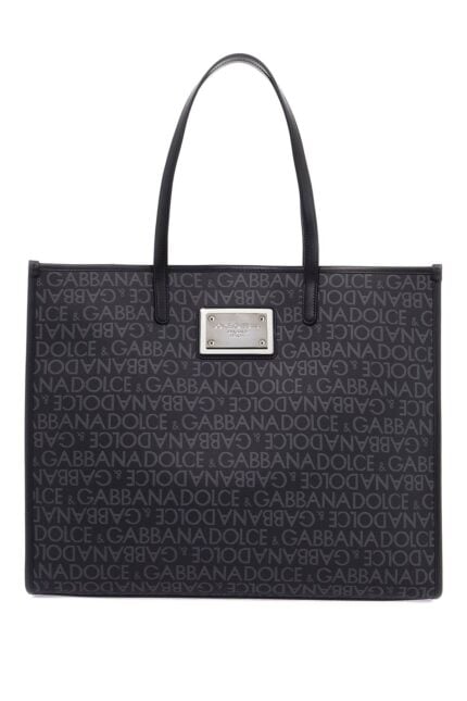 DOLCE & GABBANA Large Jacquard-coated Tote Bag