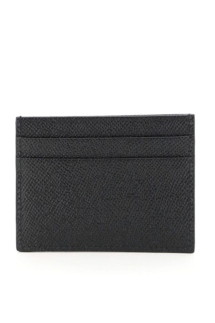 Dolce & Gabbana Leather Card Holder With Logo Plaque