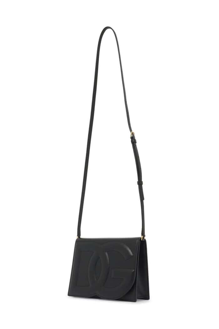 DOLCE & GABBANA Leather Dg Logo Crossbody Bag