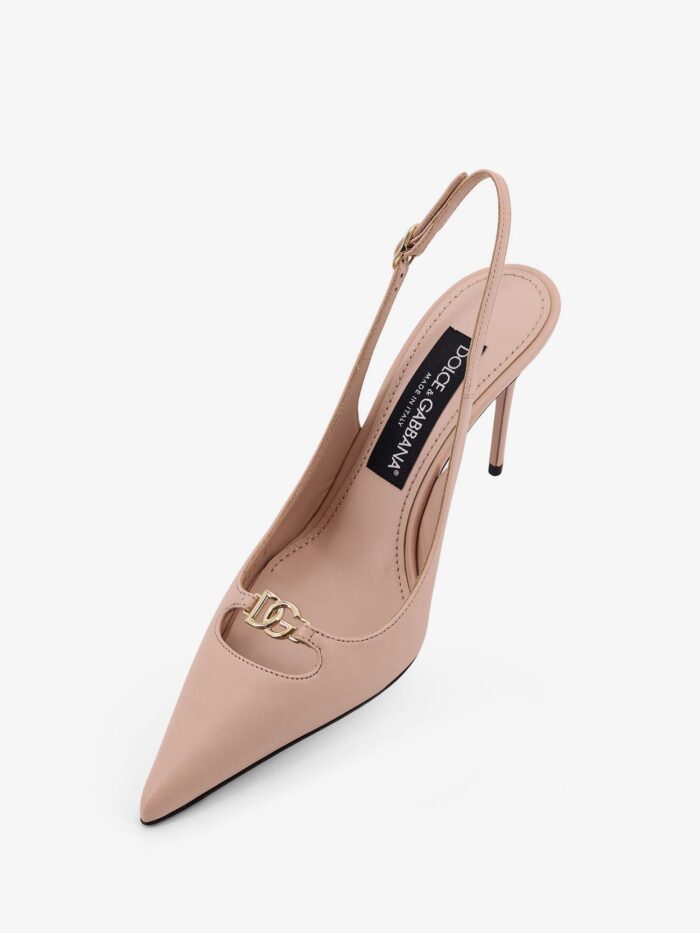 Dolce & Gabbana Leather Pumps With Metal DG Logo