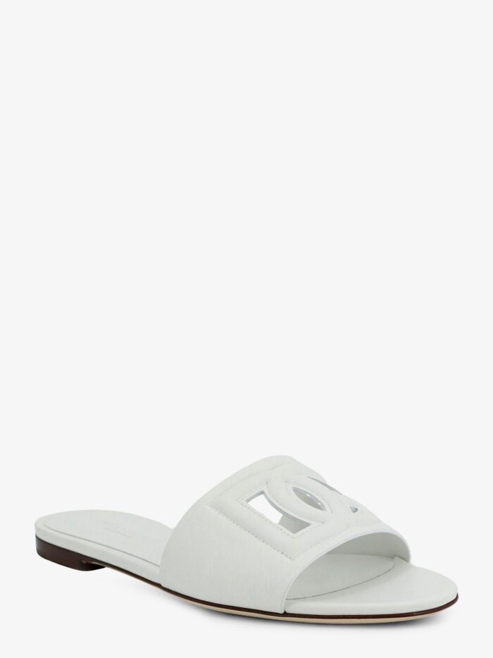 Dolce & Gabbana Leather Sandals With DG Millennials Logo