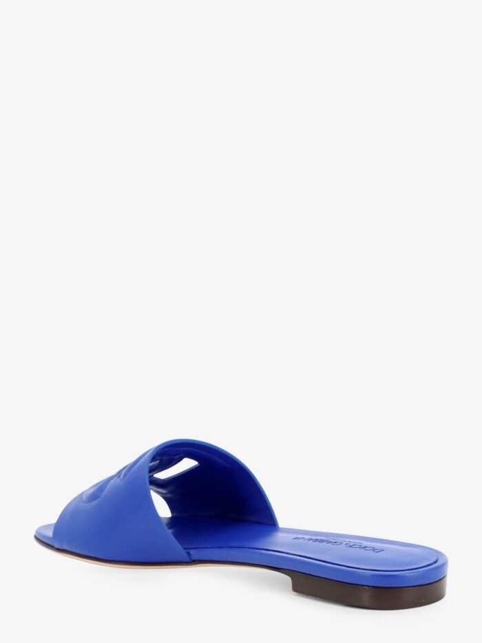 Dolce & Gabbana Leather Sandals With DG Millennials Logo