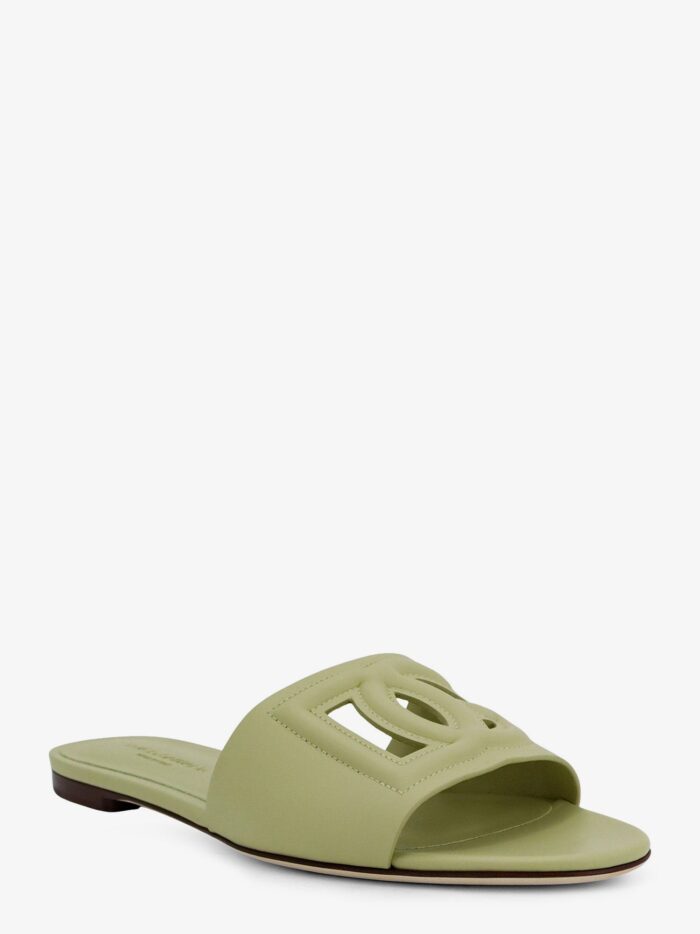 Dolce & Gabbana Leather Sandals With DG Millennials Logo