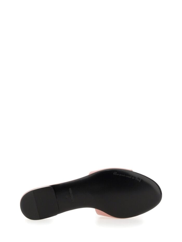 Dolce & Gabbana LEATHER SLIDE SANDAL