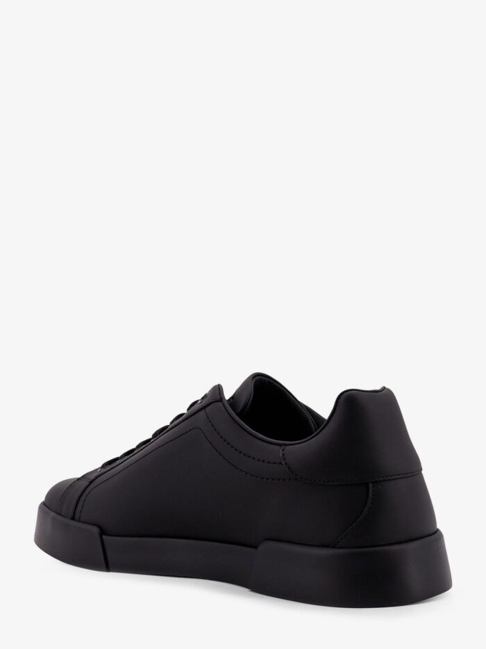 Dolce & Gabbana Leather Sneakers With Embossed Side Logo