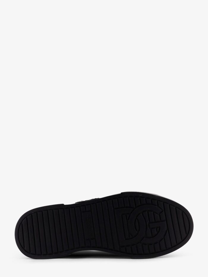 Dolce & Gabbana Leather Sneakers With Embossed Side Logo