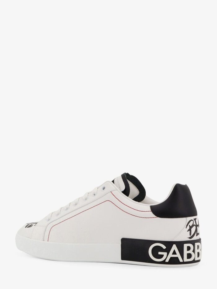 Dolce & Gabbana Leather Sneakers With Iconic Prints