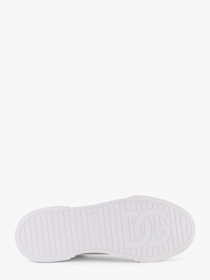 Dolce & Gabbana Leather Sneakers With Lateral Logo Patch
