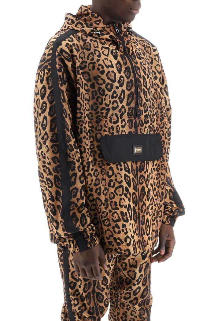 DOLCE & GABBANA "leopard Print Nylon Anor