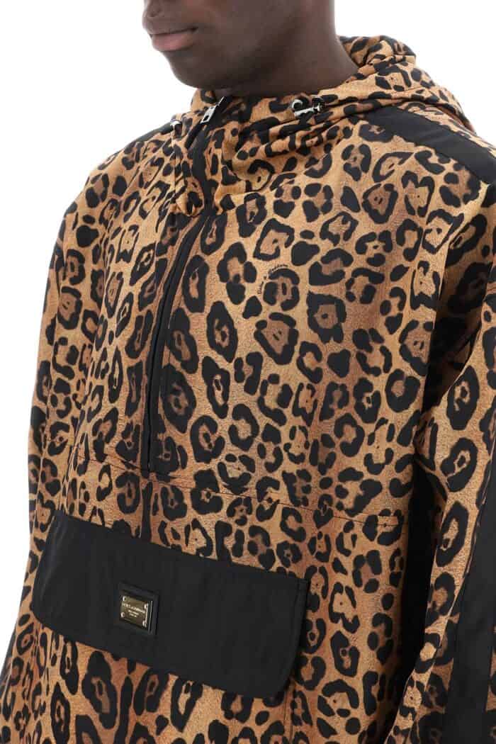 DOLCE & GABBANA "leopard Print Nylon Anor