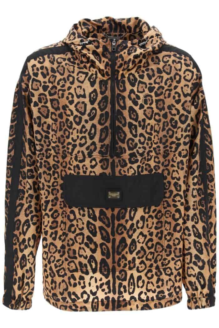 DOLCE & GABBANA "leopard Print Nylon Anor