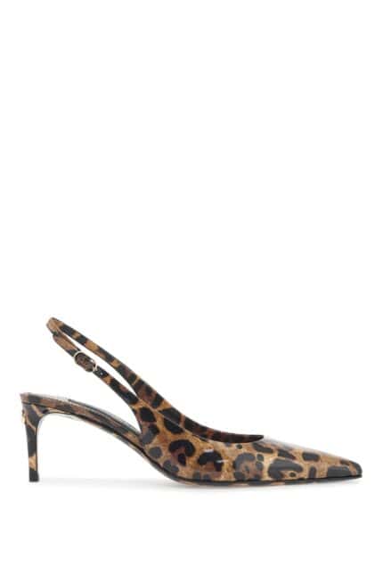 DOLCE & GABBANA Leopard Print Slingback